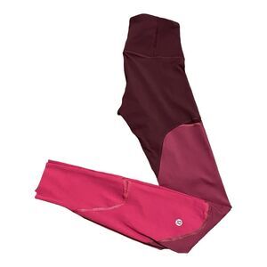 Lululemon Sz 2 Colour Me Ombre Tight *28" Dark Adobe & Blush Berry